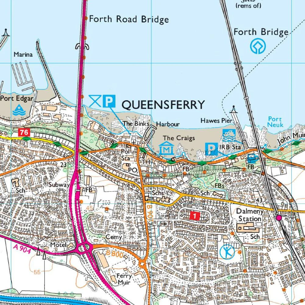 Ordnance Survey Explorer Map 350 Edinburgh - Image 6