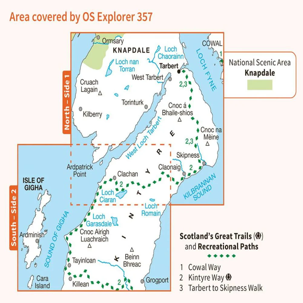 Ordnance Survey Explorer Map 358 Lochgilphead & Knapdale North - Image 4