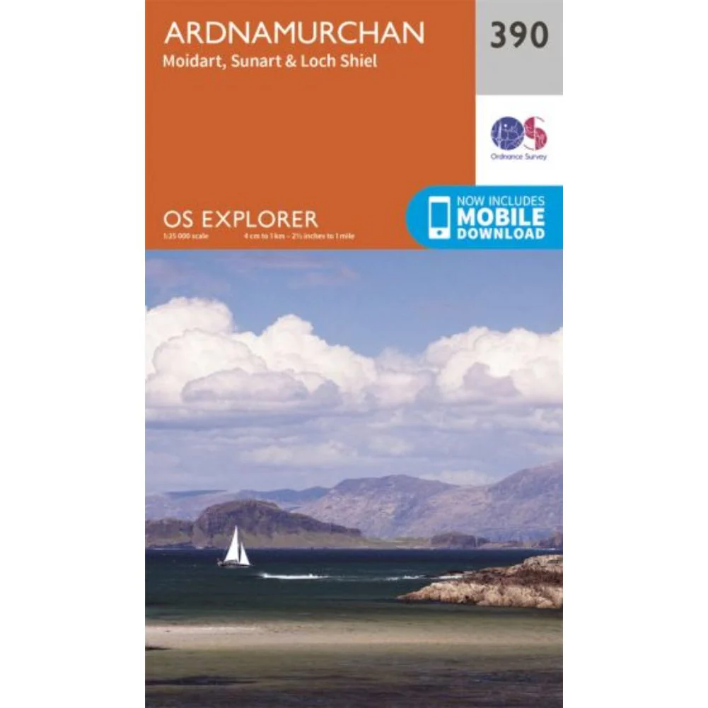 Ordnance Survey Explorer Map 390 Ardnamurchan