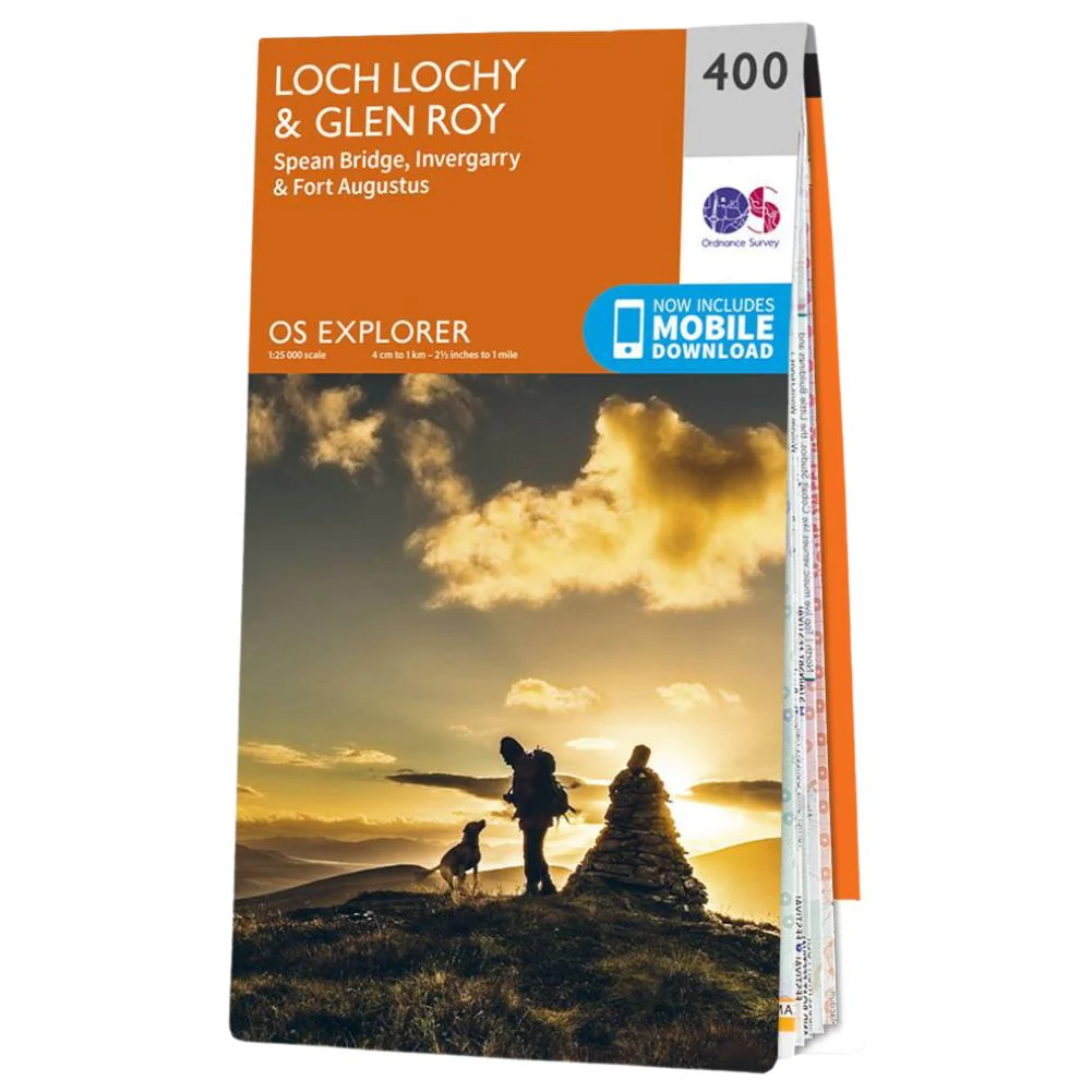 Ordnance Survey Explorer Map 400 Loch Lochy & Glen Roy - Image 4