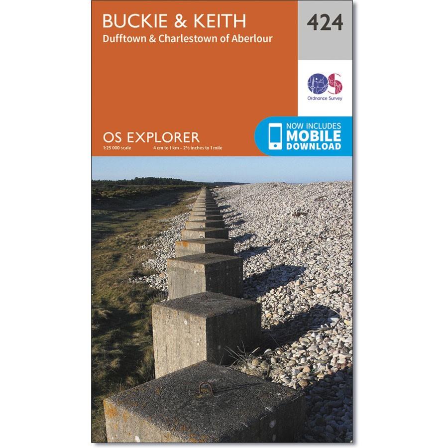 Ordnance Survey Explorer Map 424 Buckie & Keith