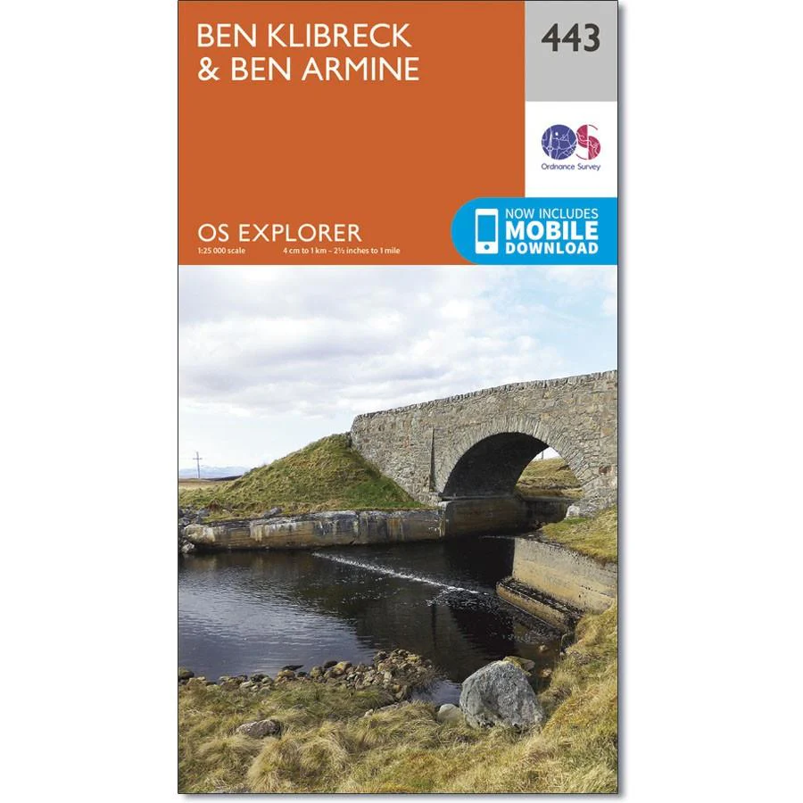 Ordnance Survey Explorer Map 443 Ben Klibreck & Ben Armine