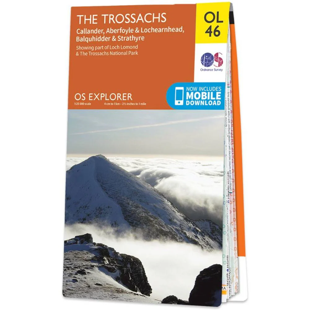 Ordnance Survey Explorer Map OL 46 The Trossachs - Image 2