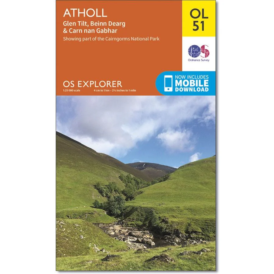 Ordnance Survey Explorer Map OL 51 Atholl