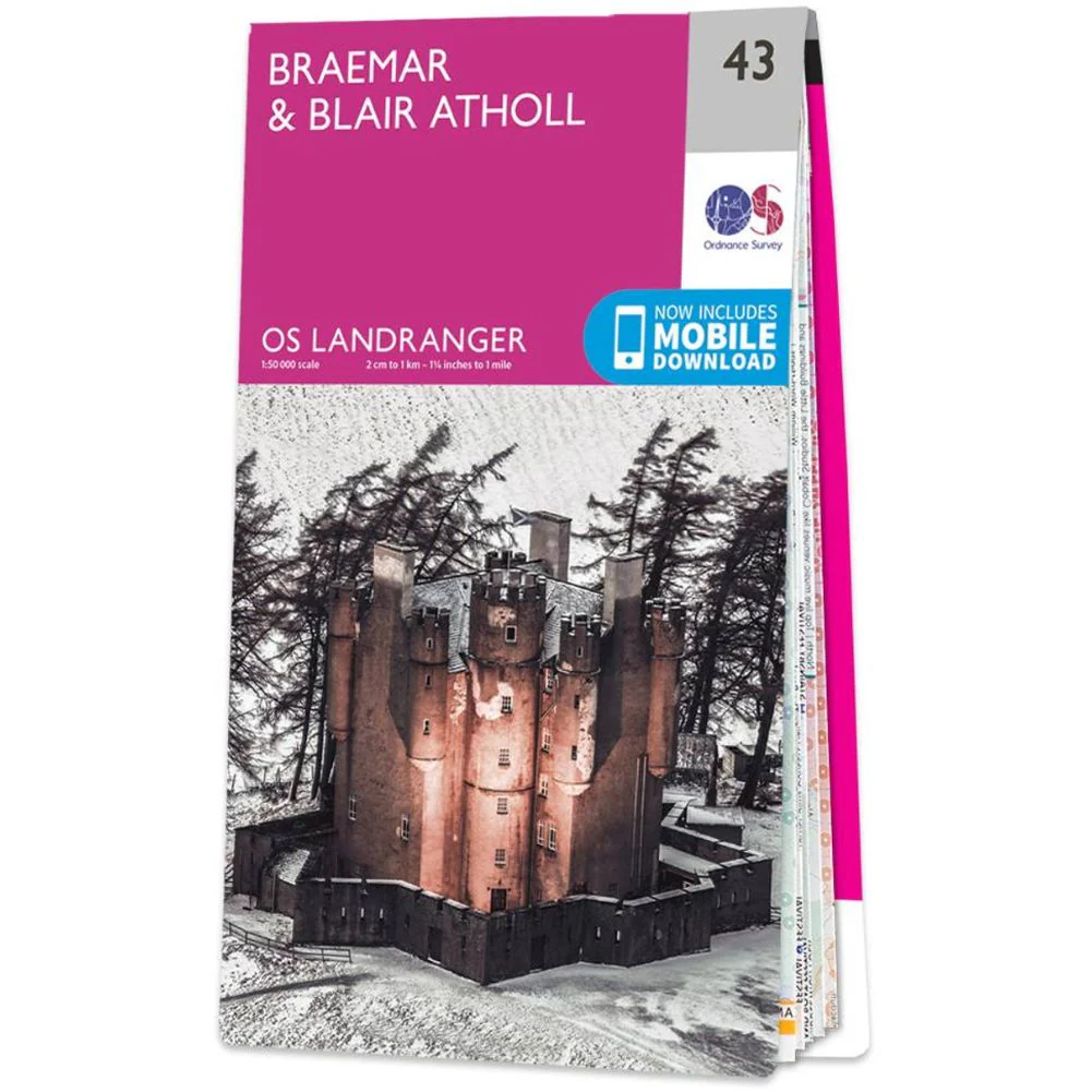 Ordnance Survey Landranger 43 Braemar & Blair Atholl - Image 2