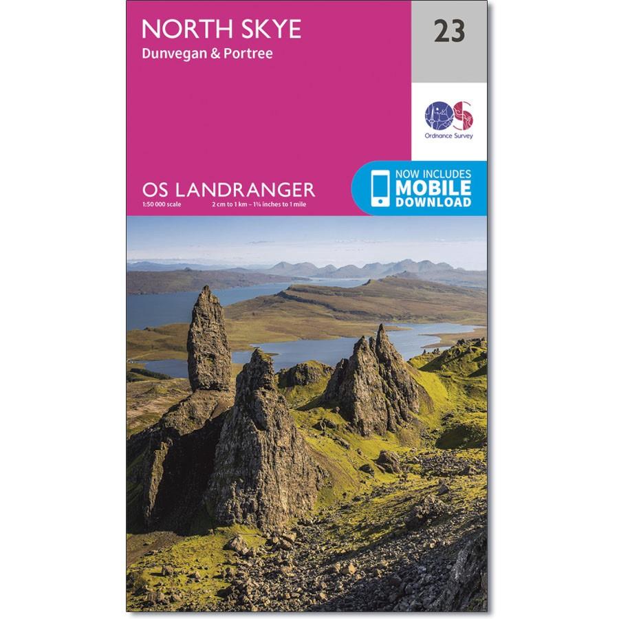 Ordnance Survey Landranger Map 23 North Skye