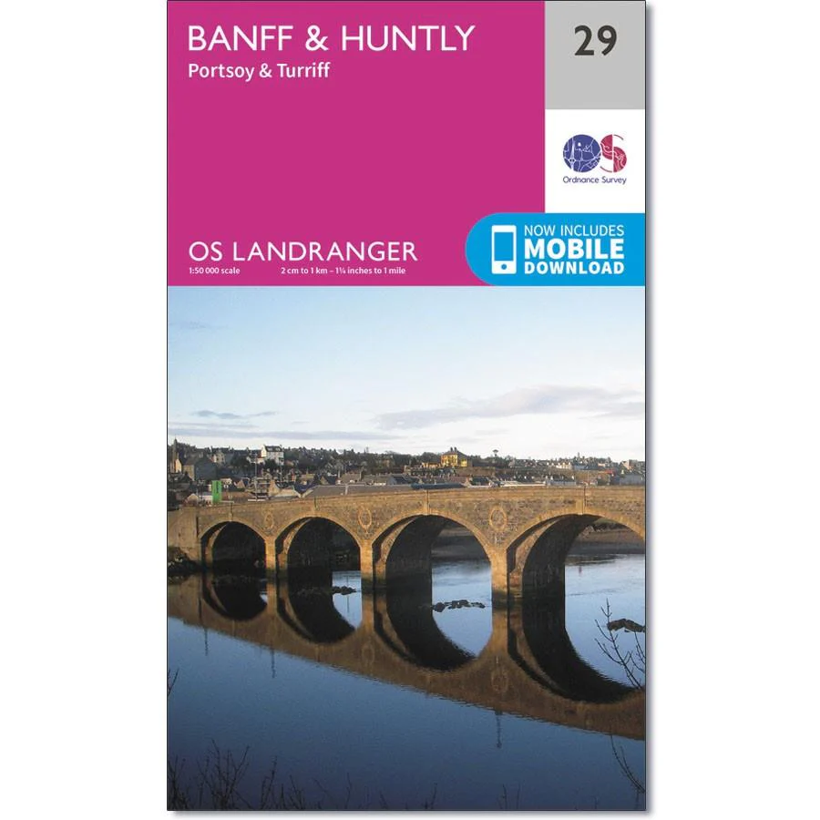 Ordnance Survey Landranger Map 29 Banff & Huntly