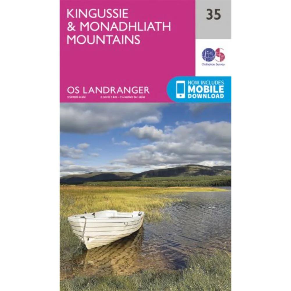 Ordnance Survey Landranger Map 35 Kingussie & Monadhliath Mountains