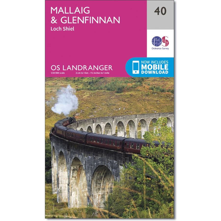 Ordnance Survey Landranger Map 40 Mallaig & Glenfinnan