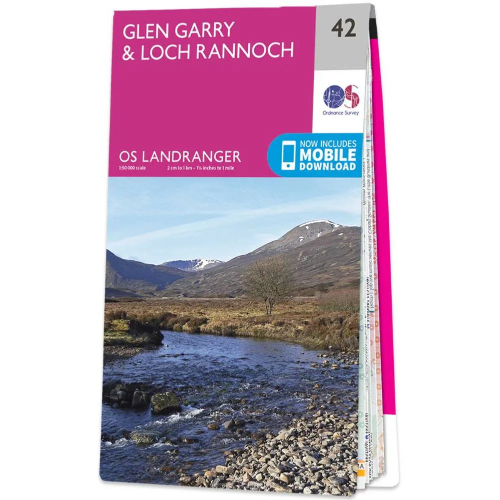 Ordnance Survey Landranger Map 42 Glen Garry & Loch Rannoch - Image 2