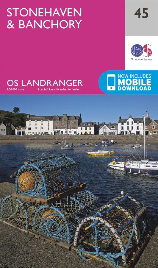 Ordnance Survey Landranger Map 45 Stonehaven &amp; Banchory
