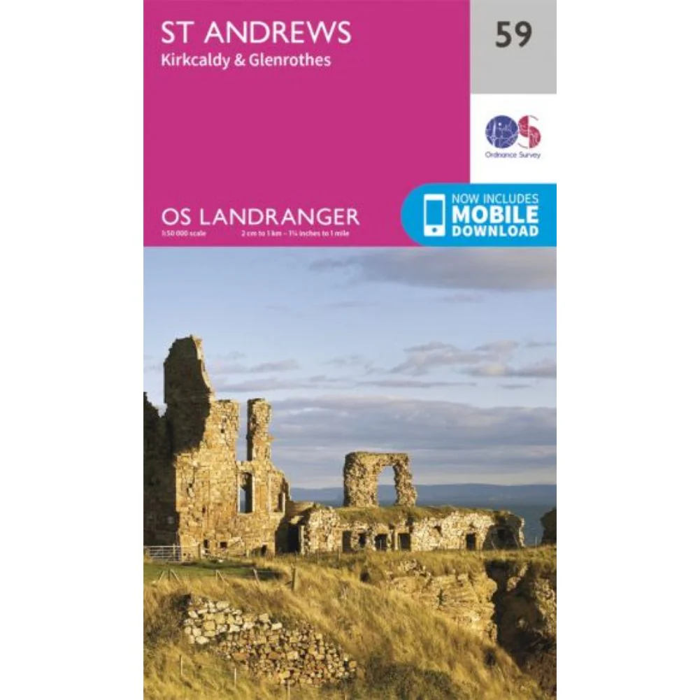 Ordnance Survey Landranger Map 59 St Andrews, Kirkcaldy & Glenrothes