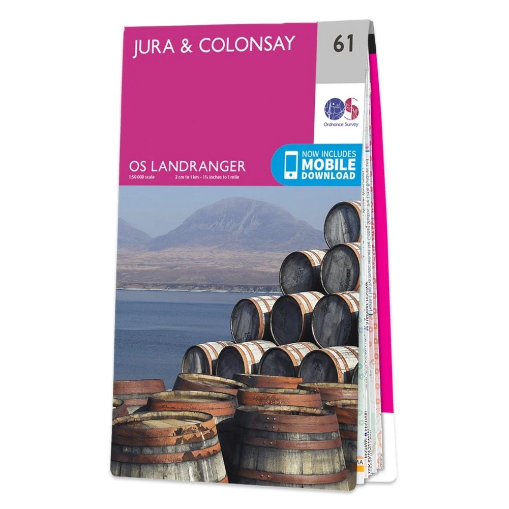 Ordnance Survey Landranger Map 61 Jura &amp; Colonsay
