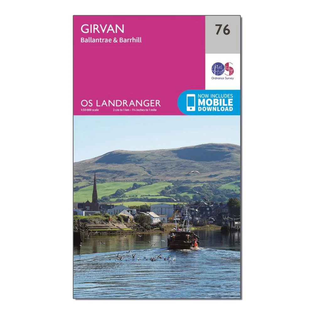 Ordnance Survey Landranger Map 76 Girvan - Ballantrae & Barhill
