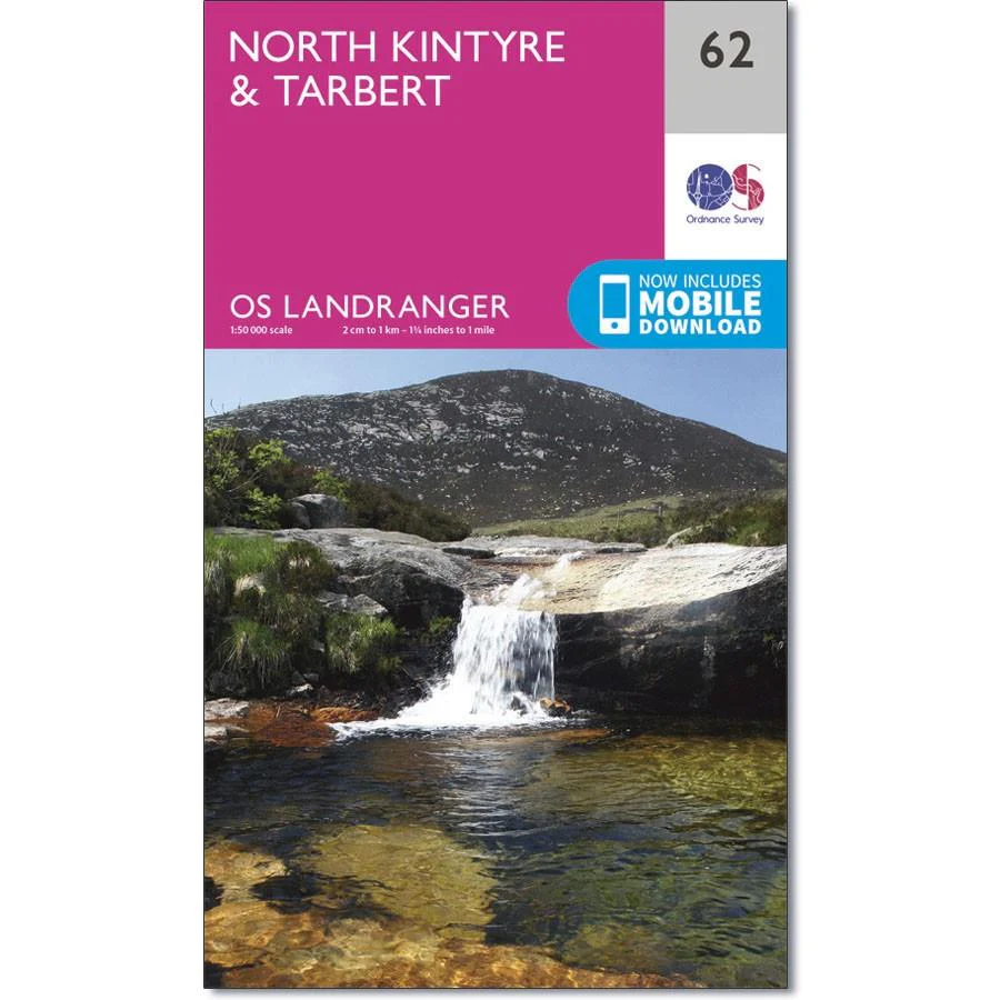 Ordnance Survey Landrnager Map North Kintyre & Tarbert