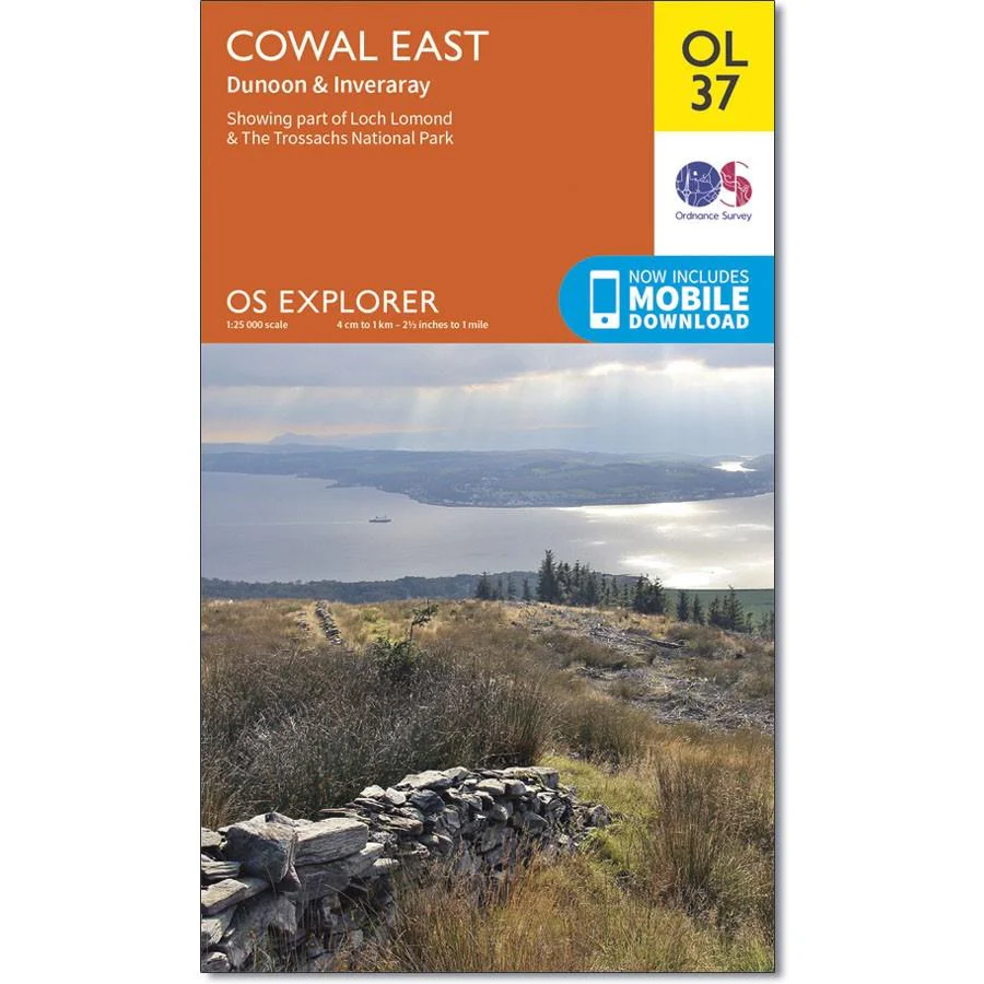 Ordnance Survey Map OL 37 Cowal East