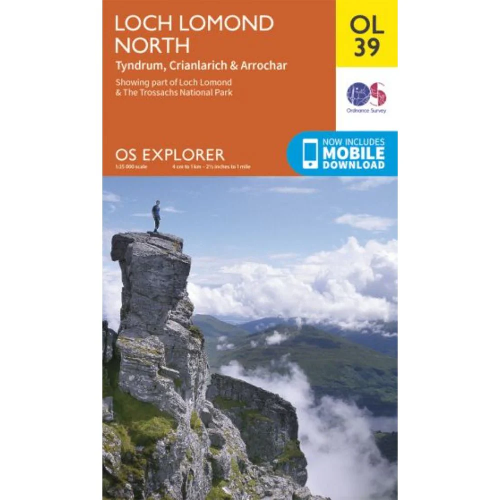 Ordnance Survey Explorer Map OL 39 Loch Lomond North