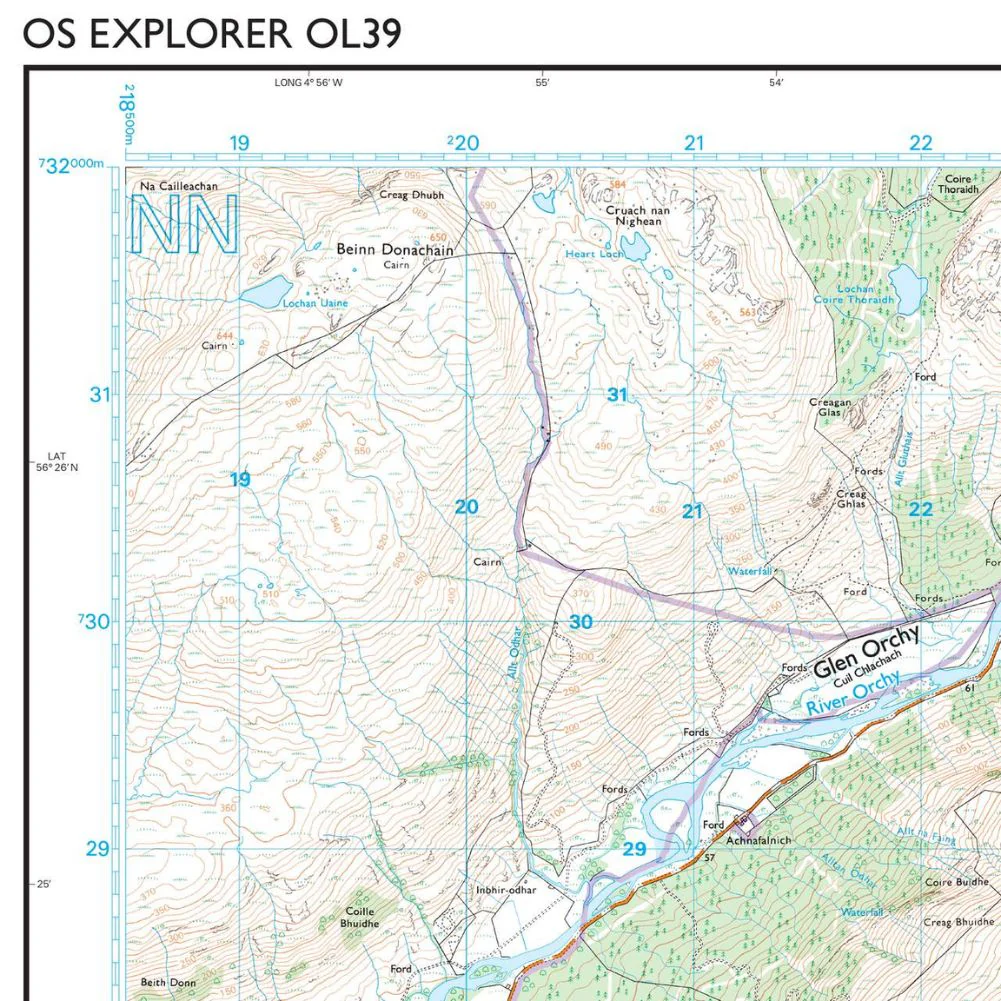 Ordnance Survey Explorer Map OL 39 Loch Lomond North - Image 5
