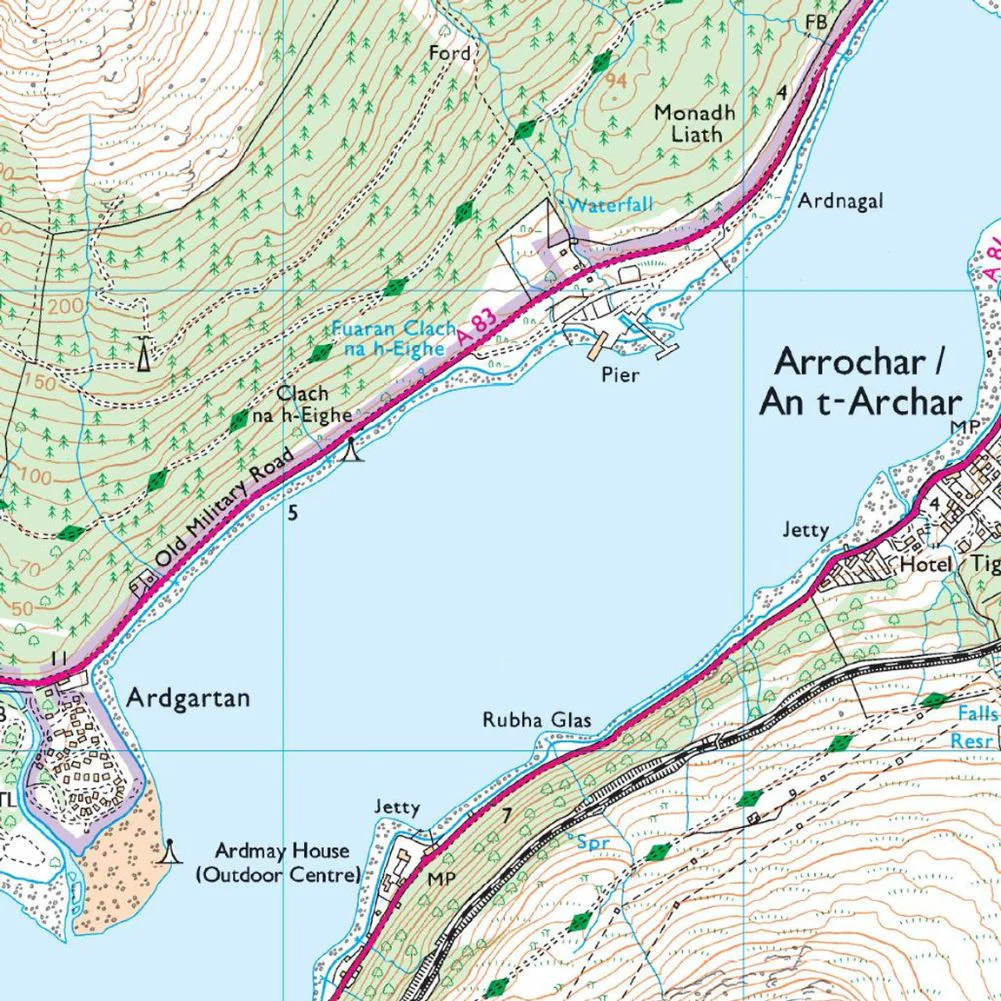 Ordnance Survey Explorer Map OL 39 Loch Lomond North - Image 6