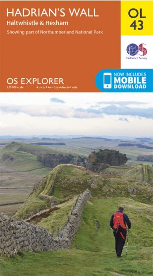Ordnance Survey Map OL 43 Hadrian's Wall