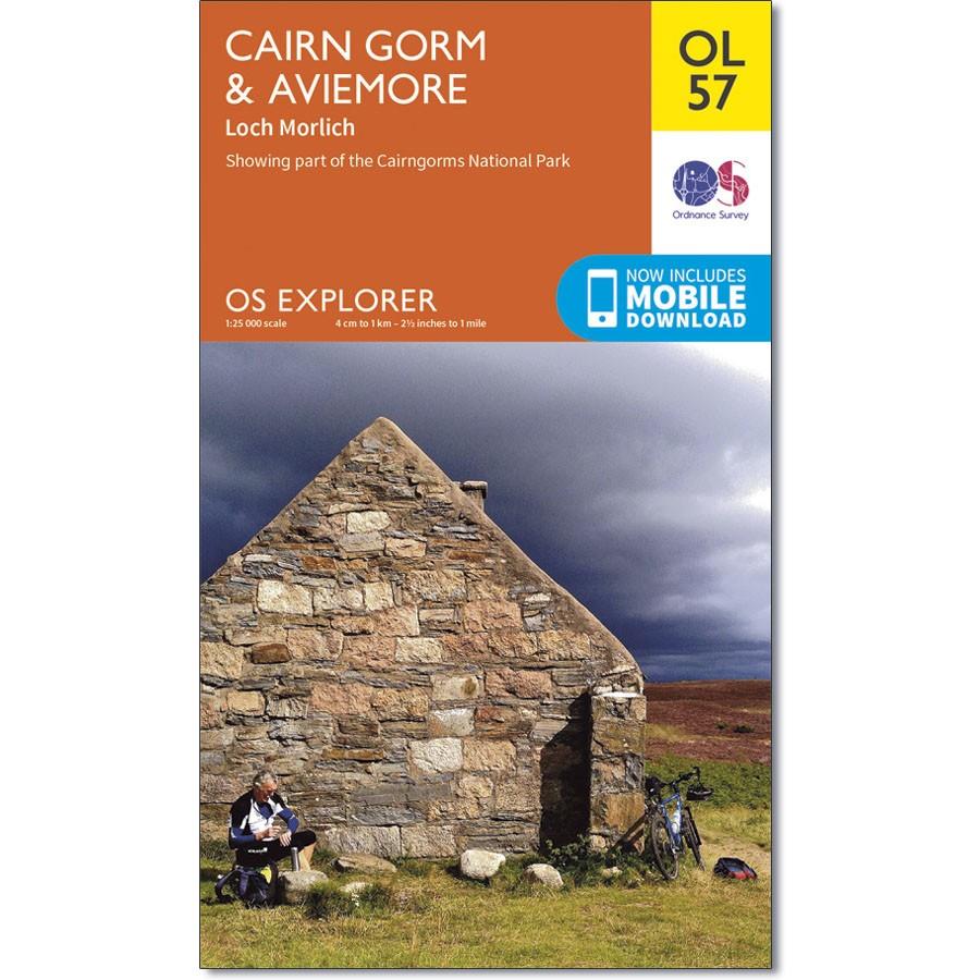 Ordnance Survey OL Map 57 Cairngorm & Aviemore