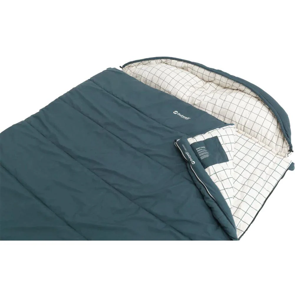 Outwell Camper Lux Double Sleeping Bag (Blue) - Image 3