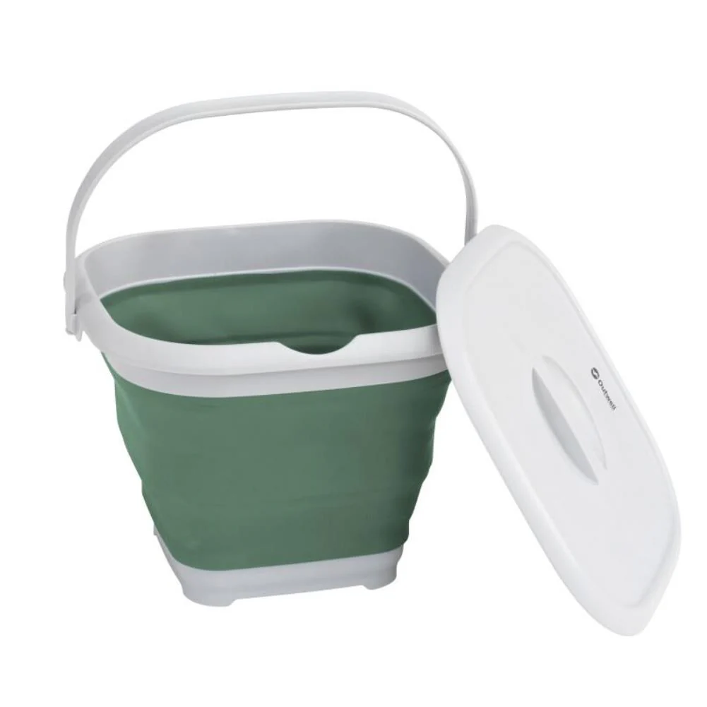 Outwell Collaps Bucket Square w/lid (Shadow Green) - Image 2