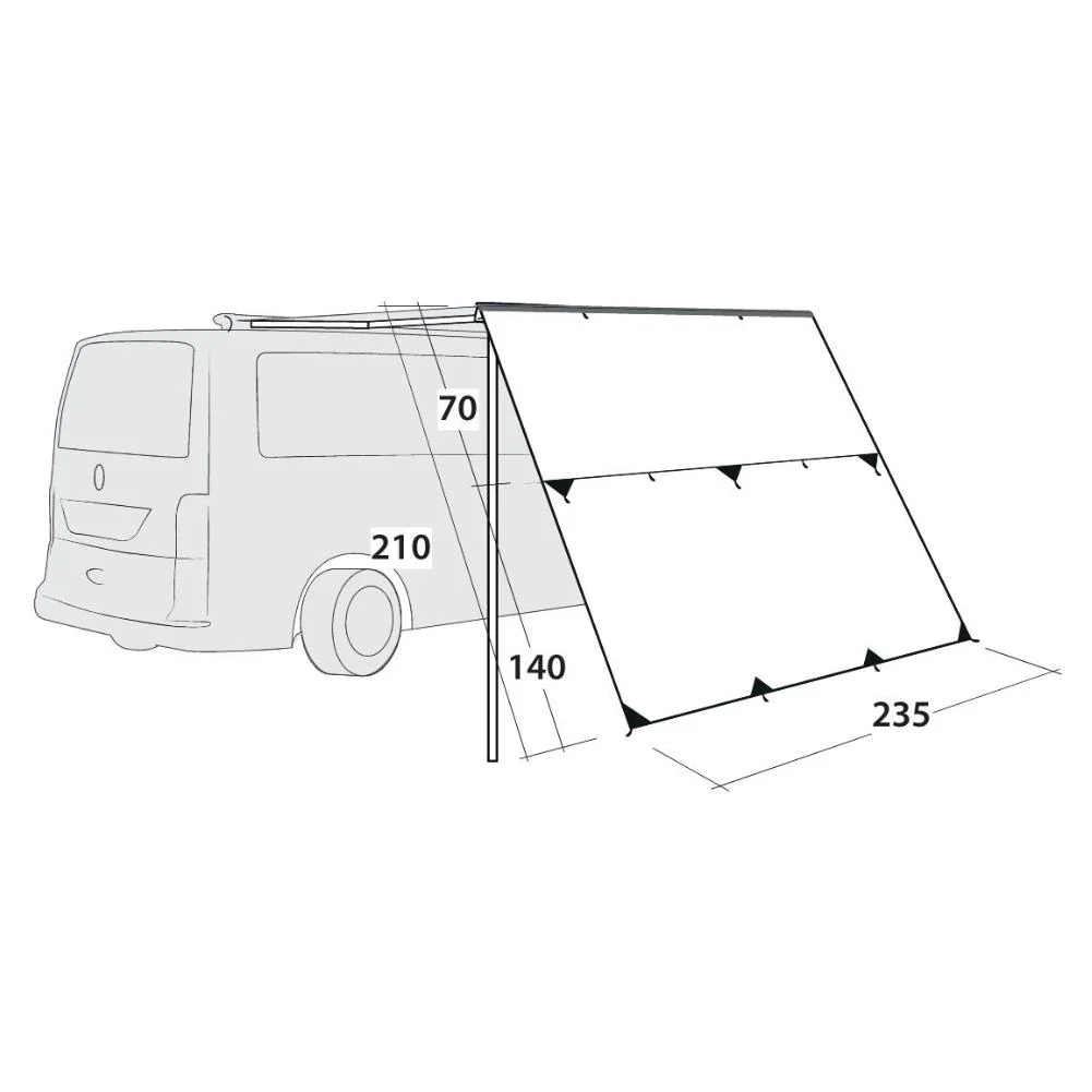 Outwell Hillcrest Tarp Vehicle Shelter - Image 8