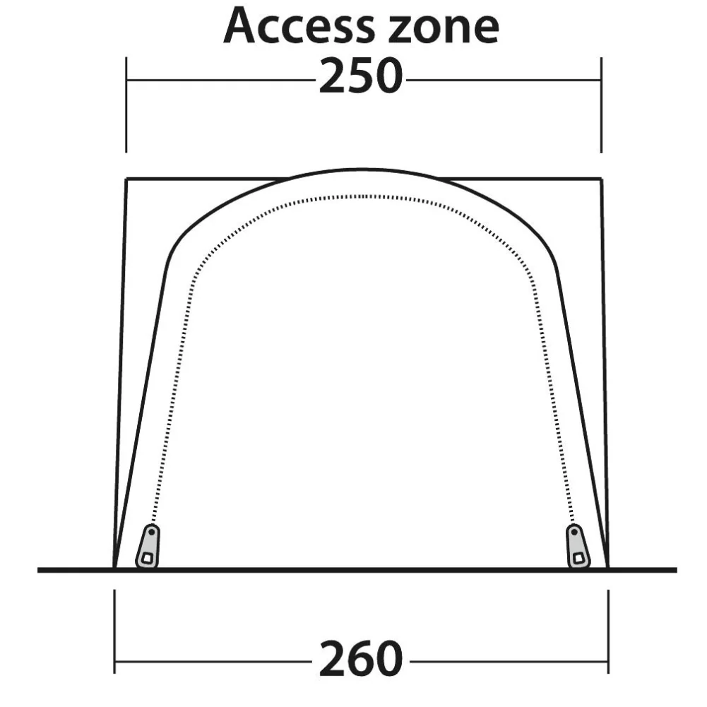Outwell Newburg 160 Air Drive Away Inflatable Awning - Image 6