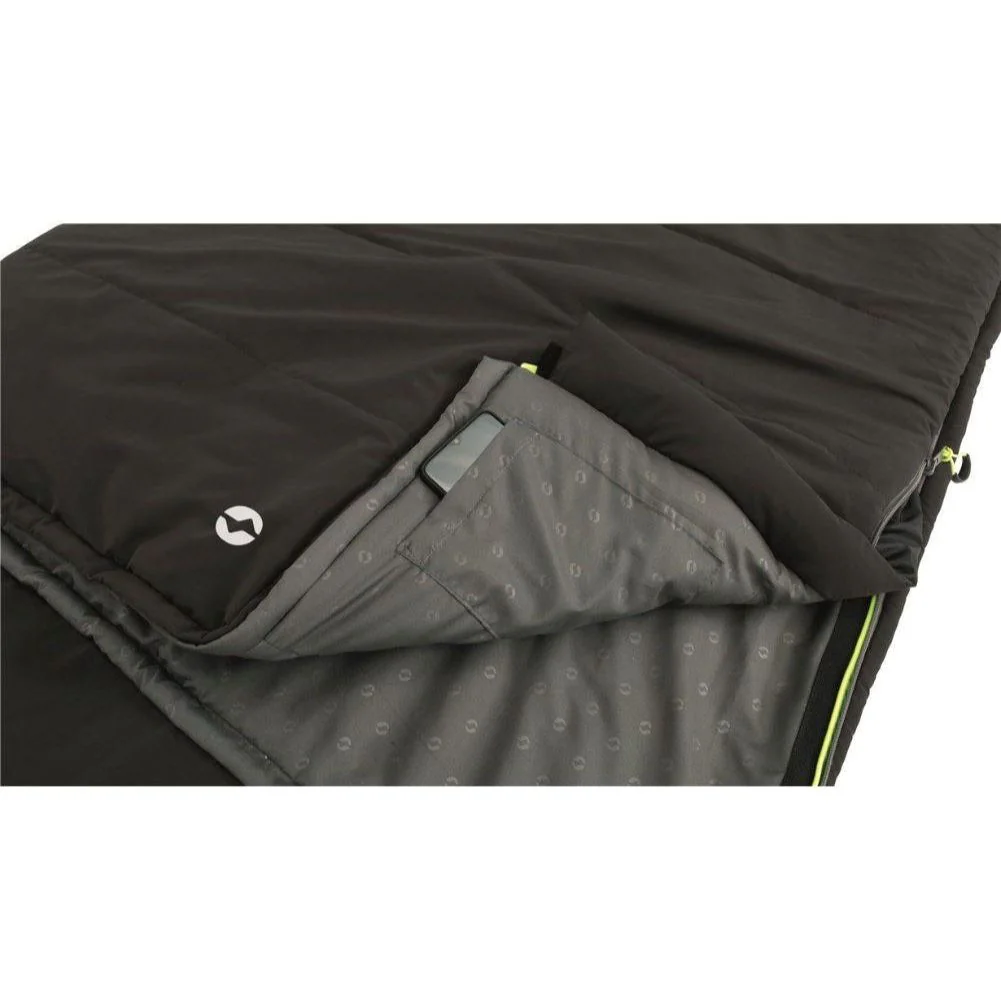 Outwell Contour Sleeping Bag - Left Zip (Midnight Black) - Image 2