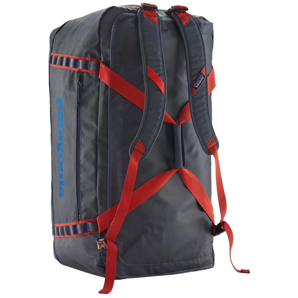Patagonia Black Hole Duffel Bag 100L (Smolder Blue w/Amanita Red) - Image 4