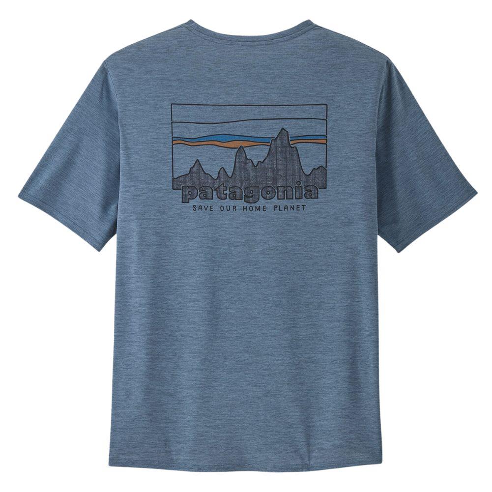 Patagonia Men's Capilene Cool Daily Graphic Shirt ('73 Skyline: Utility Blue X-Dye) - Image 2