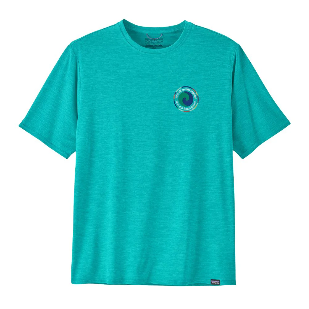 Patagonia Men's Capilene Cool Daily Graphic Shirt (Unity Fitz: Subtidal Blue X-Dye)