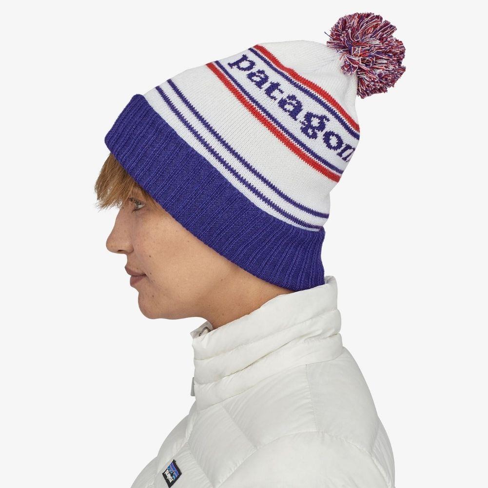 Patagonia Powder Town Beanie (Park Stripe/Viking Blue) - Image 3