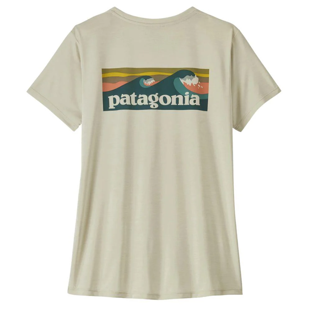 Patagonia Women's Capilene Cool Daily Shirt - Boardshort Logo (Dyno White) - Image 2