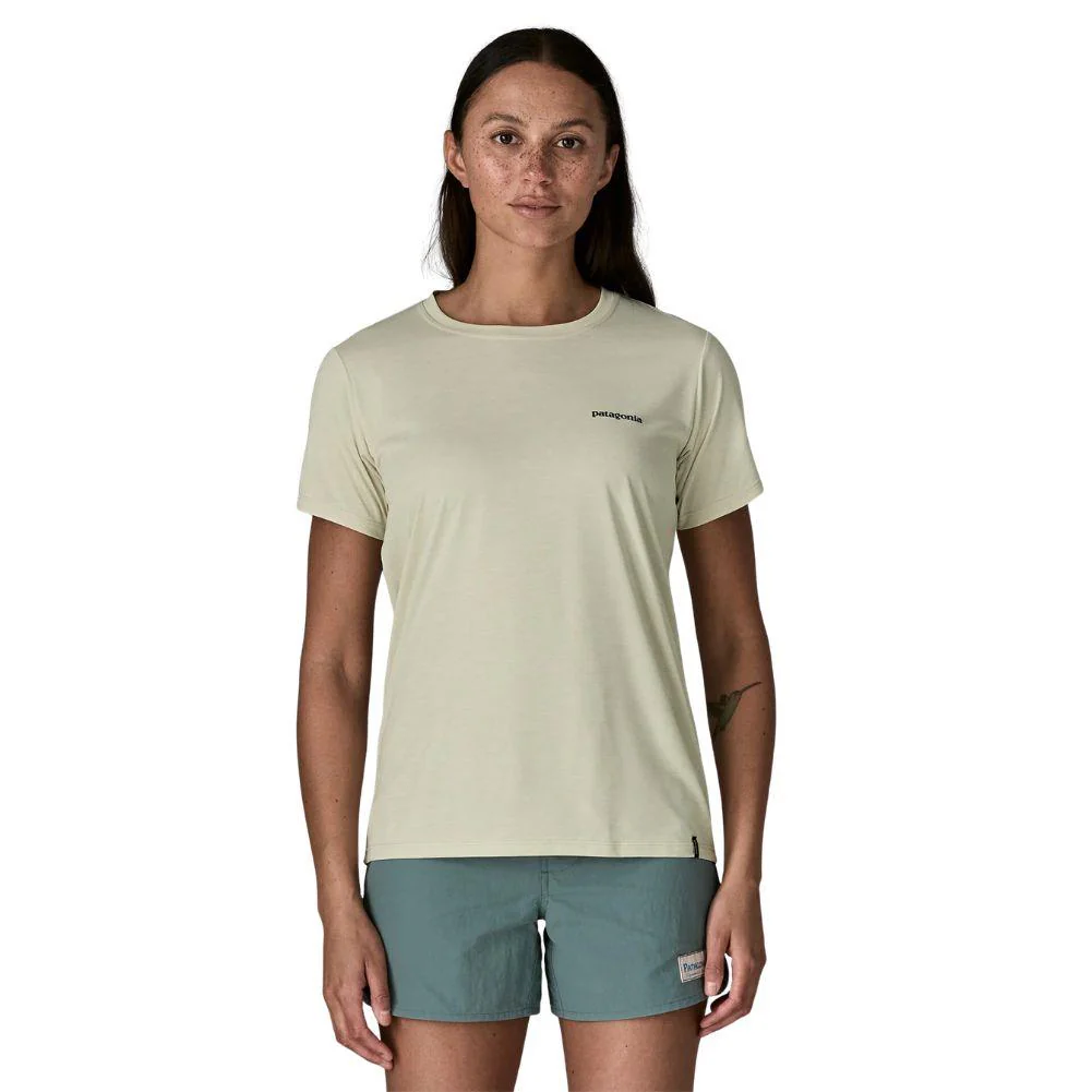 Patagonia Women's Capilene Cool Daily Shirt - Boardshort Logo (Dyno White) - Image 3
