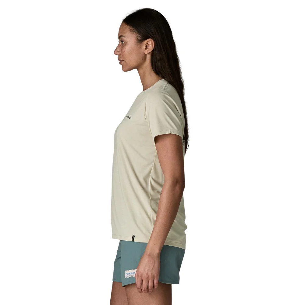 Patagonia Women's Capilene Cool Daily Shirt - Boardshort Logo (Dyno White) - Image 5