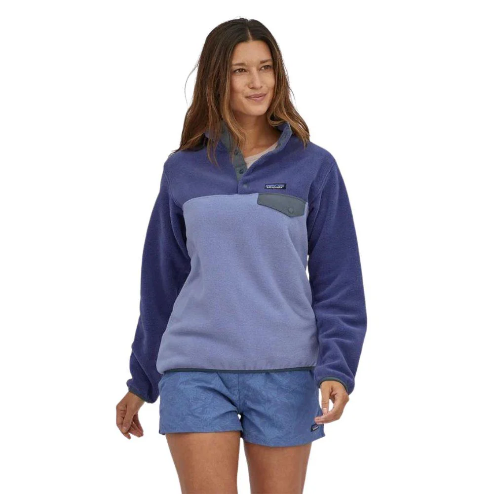 Patagonia Women's Lightweight Synchilla Snap-t Fleece Pullover (Light Current Blue) - Image 2