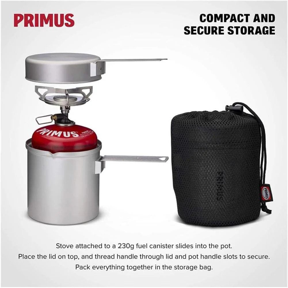 Primus Essential Trail Stove Kit - Lightweight Stove + Pot With Lid - Image 10