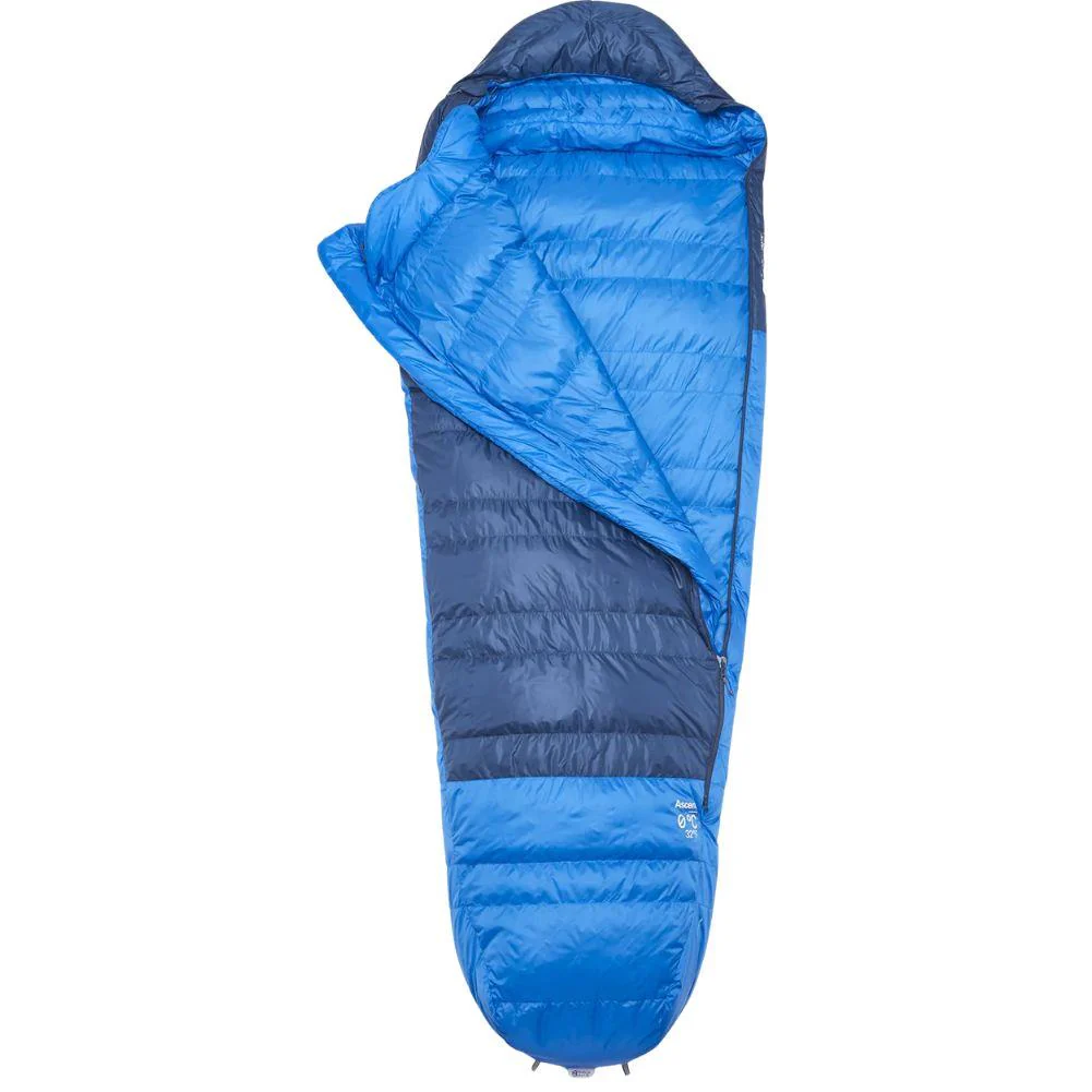 Rab Ascent Down Sleeping Bag (0°C) - Regular - Left Zip (Tempest Blue/Maya Blue) - Image 2
