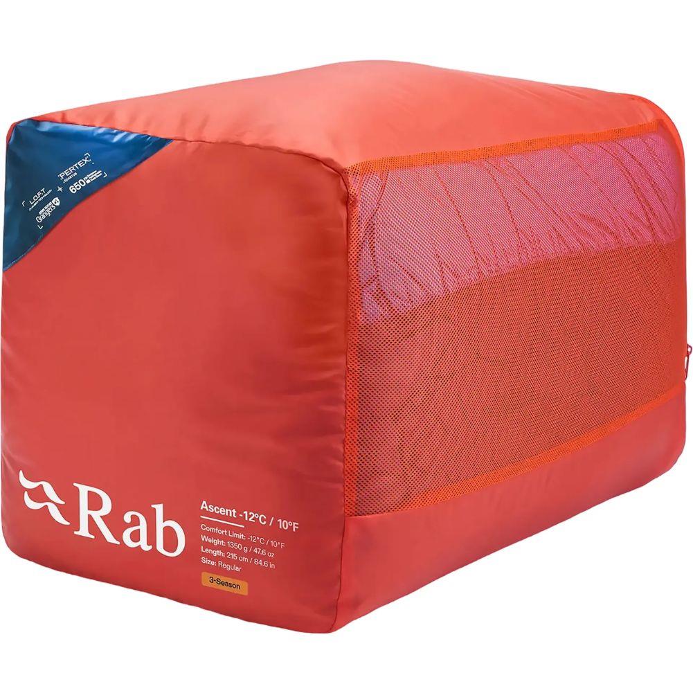 Rab Ascent Down Sleeping Bag (-12°C) - X-Long Wide - Left Zip (Tempest Blue/Maya Blue) - Image 3