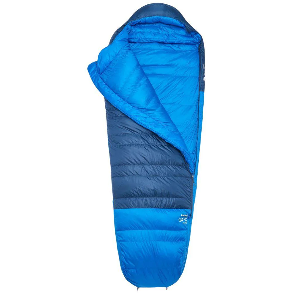 Rab Ascent Down Sleeping Bag (-24°C) - Regular - Left Zip (Tempest Blue/Maya Blue) - Image 2