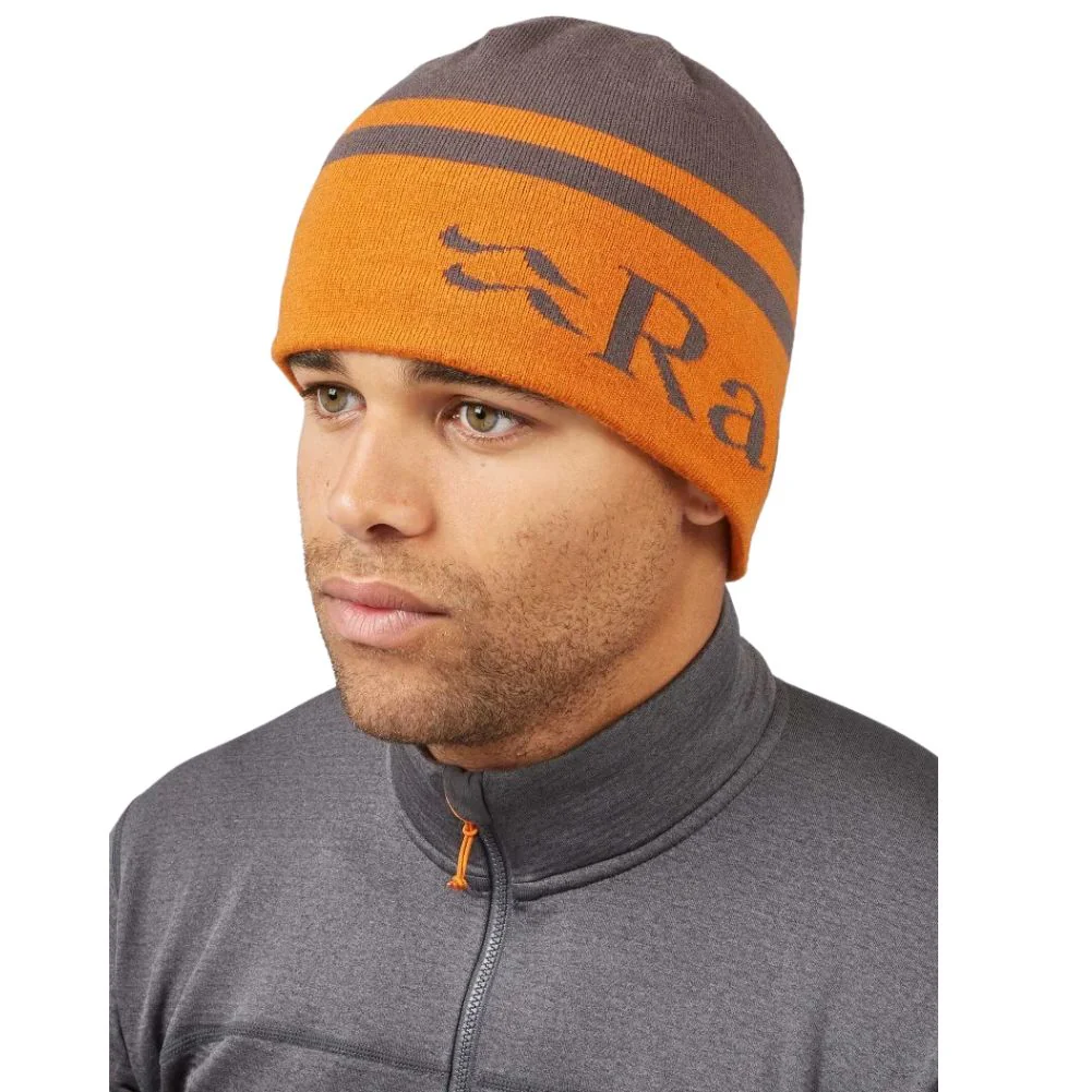 Rab Logo Band Beanie (Graphene/Marmalade) - Image 2