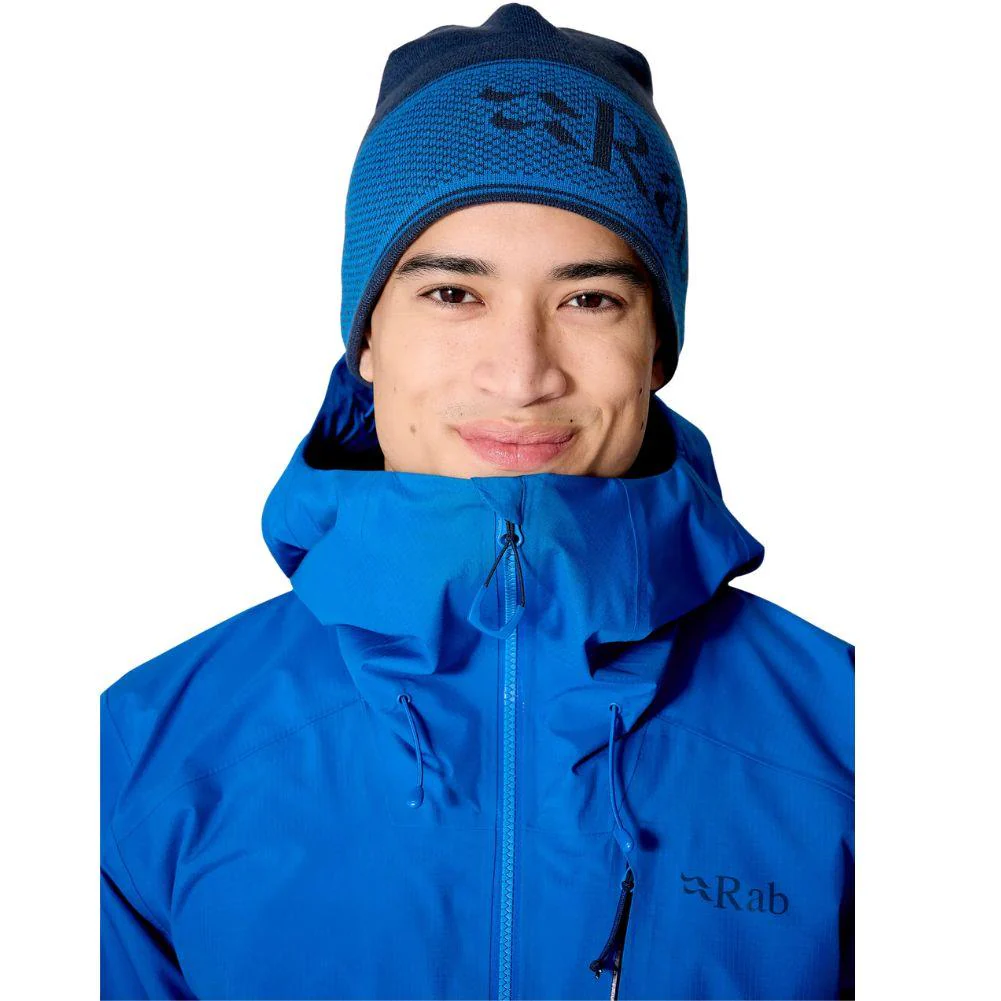 Rab Logo Band Beanie (Tempest Blue/Maya Blue) - Image 2