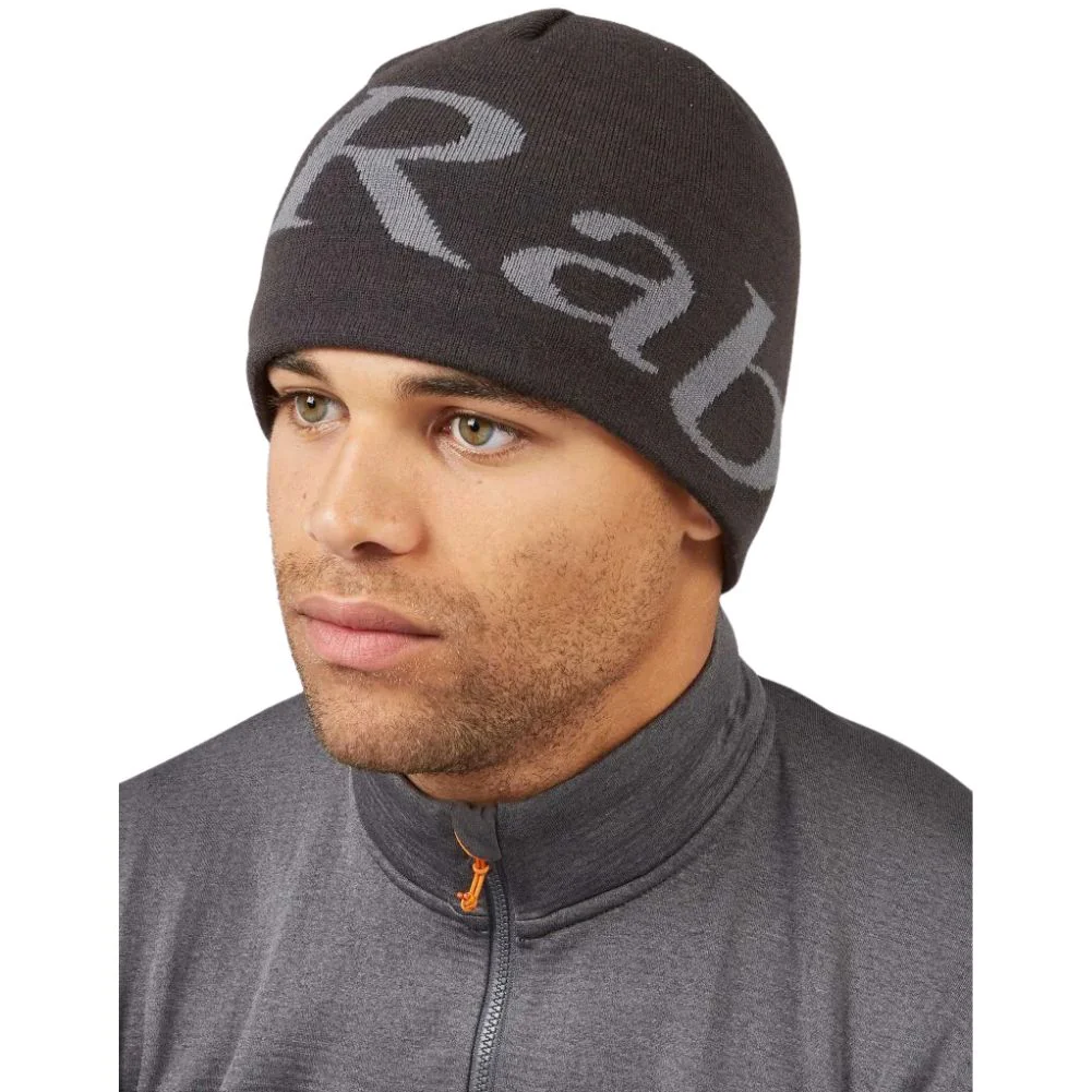 Rab Logo Beanie Hat (Anthracite/Granite) - Image 2