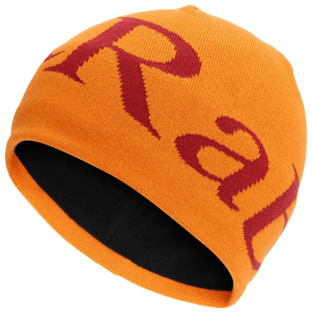 Rab Logo Beanie (Marmalade/Oxblood Red)
