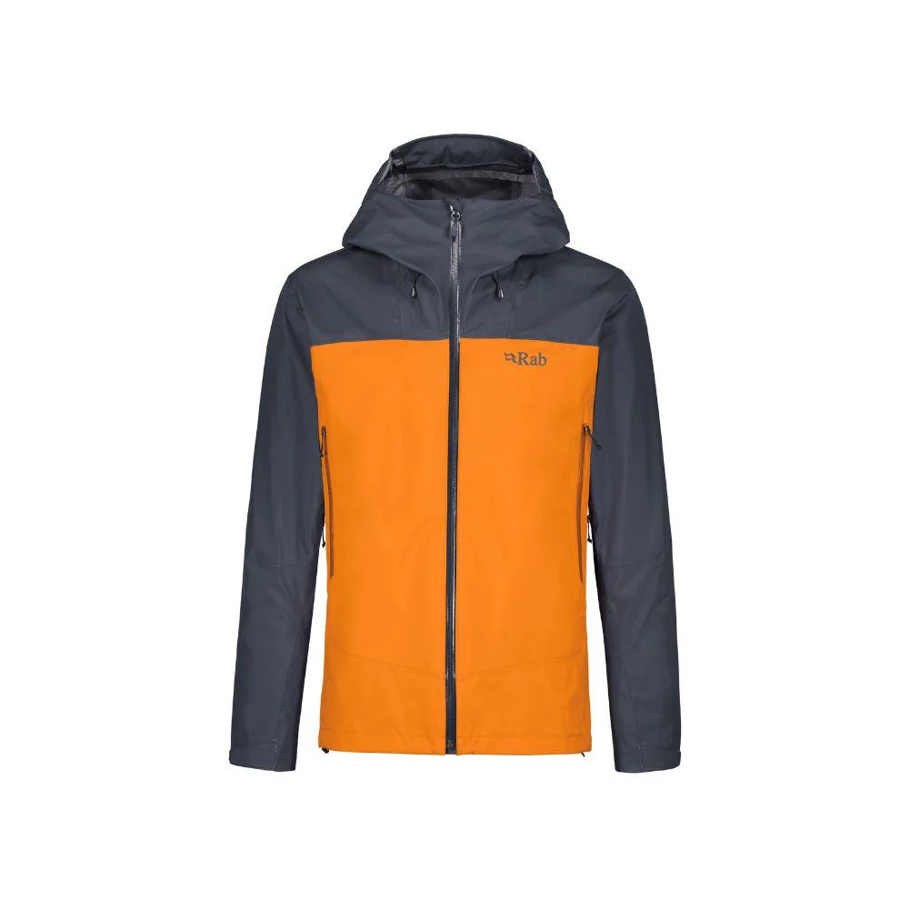 Rab Men's Arc Eco Waterproof Jacket (Beluga/Marmalade)