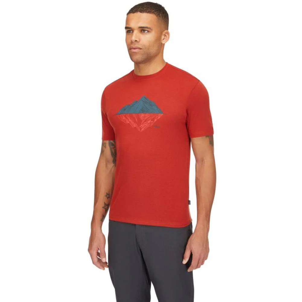 Rab Men's Crimp Reflection Tee (Tuscan Red) - Image 3