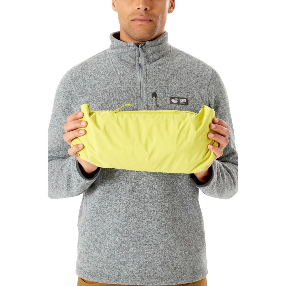 RAB Men's Downpour Eco Waterproof Jacket (Graphene/Zest) - Image 9