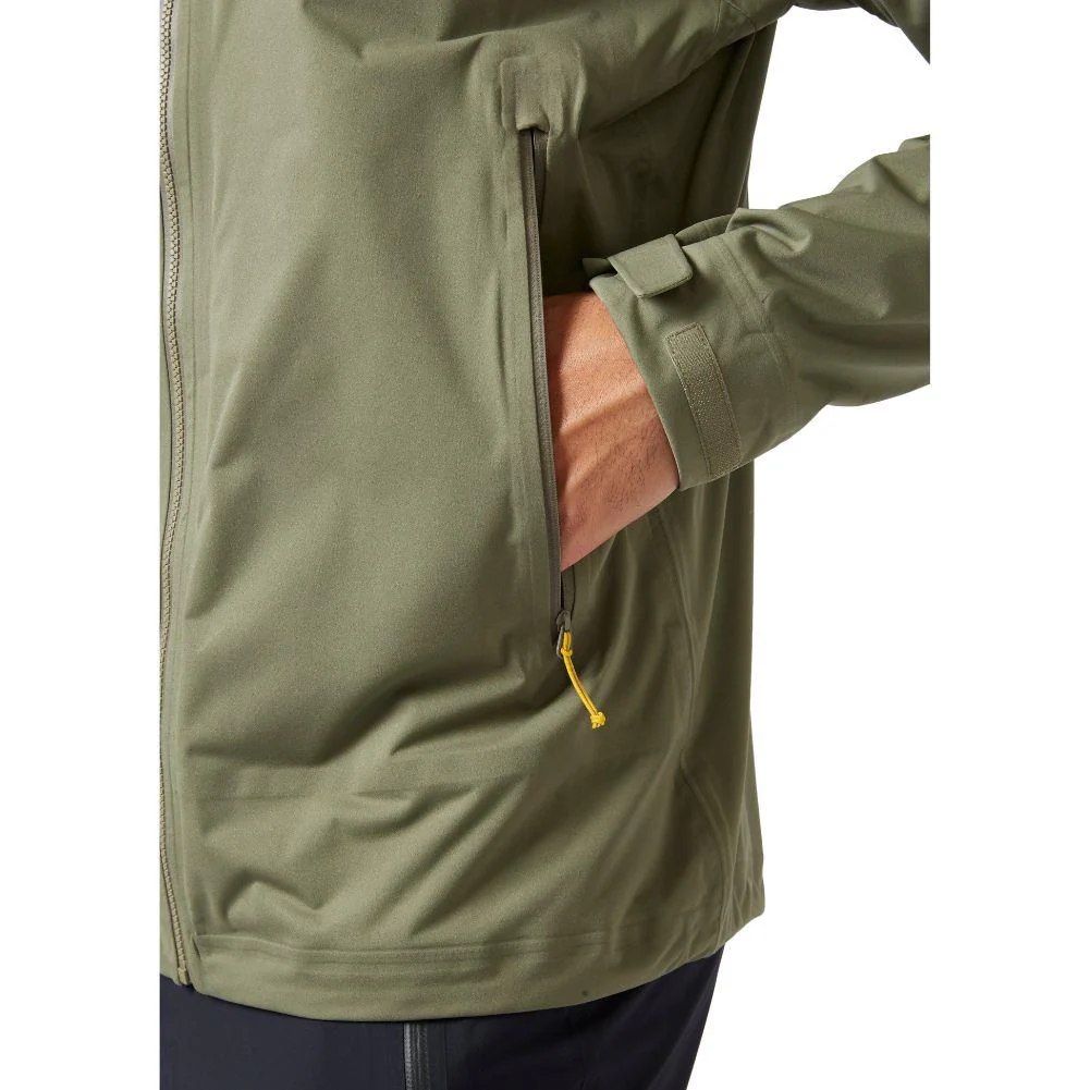 Rab Men's Downpour Light Waterproof Jacket (Light Khaki) - Image 3
